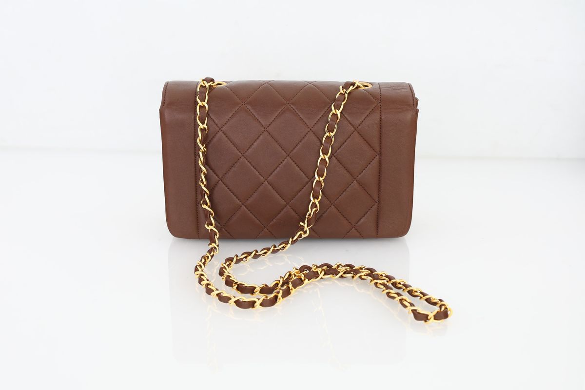Chanel - Borsa in Pelle Cioccolato