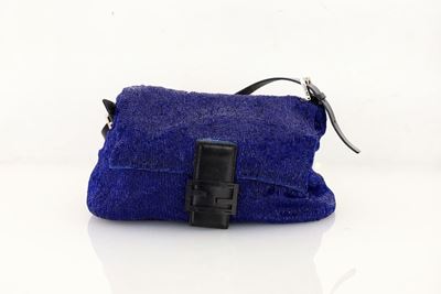 Fendi - Baguette con Vetrini Blu