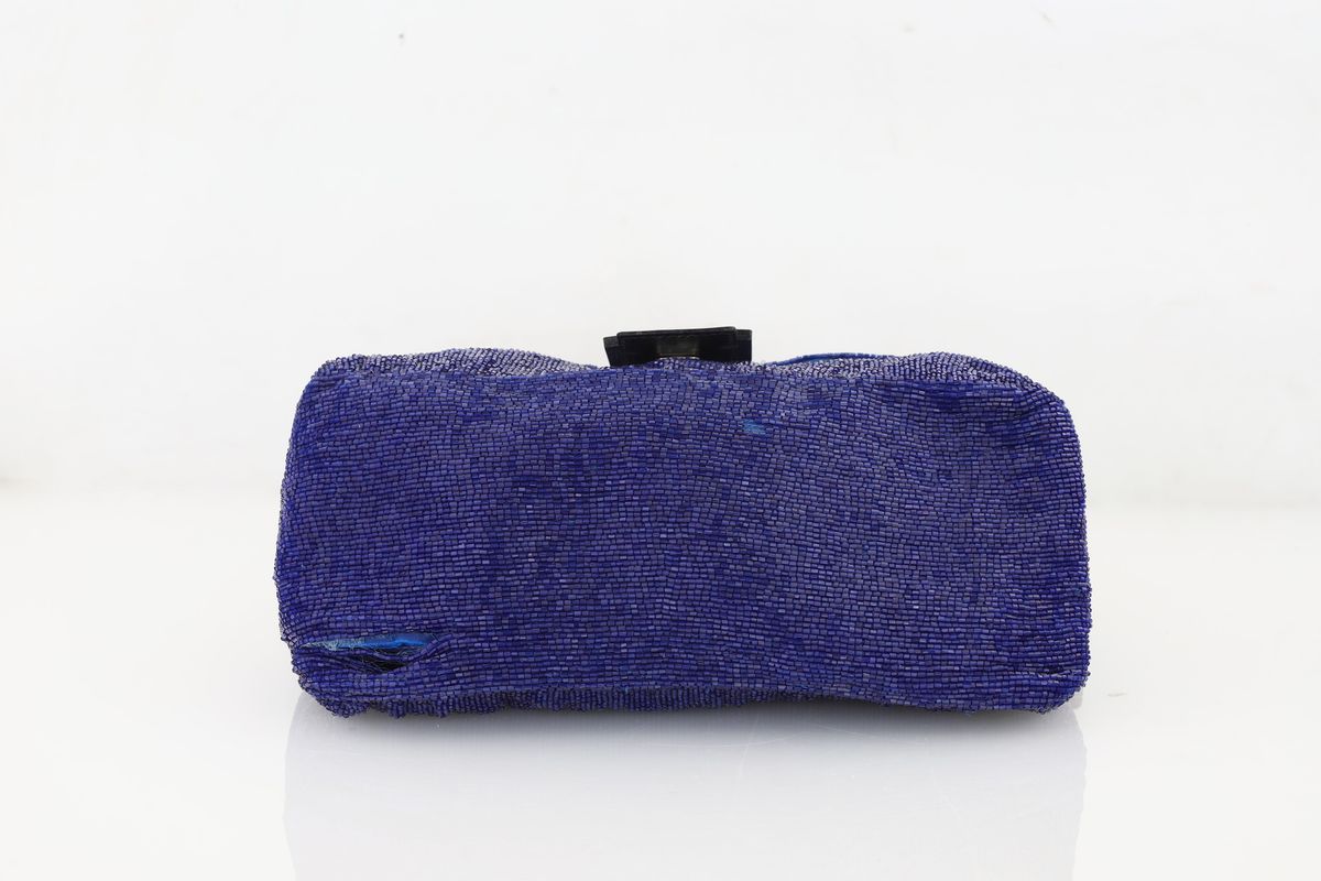 Fendi - Baguette con Vetrini Blu