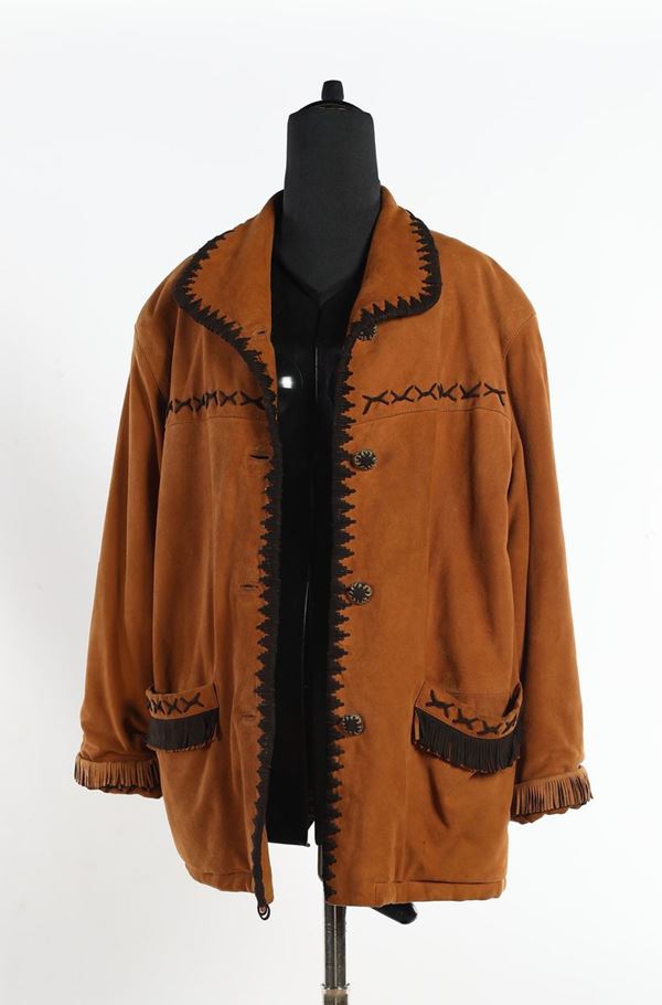 Eddi - cappottino Vintage camoscio marrone chiaro  - Asta Asta a tempo  - Fashion Luxury - Casa d'Aste Arcadia