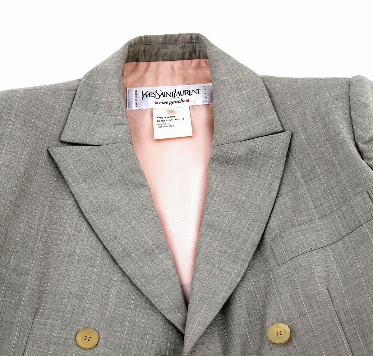 Yves Saint Laurent - Tailleur Gessato Grigio