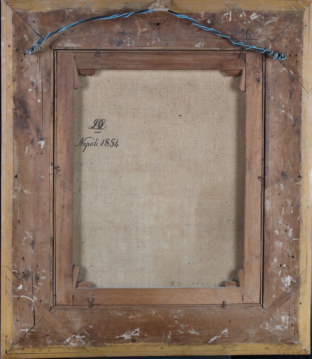Pittore Napoletano del XIX Secolo - Ritratto di Gentildonna