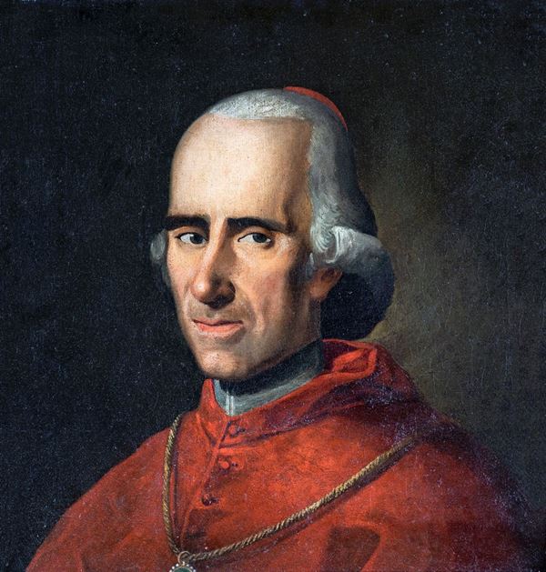 Pittore del XIX secolo - Ritratto di cardinale con pettorale