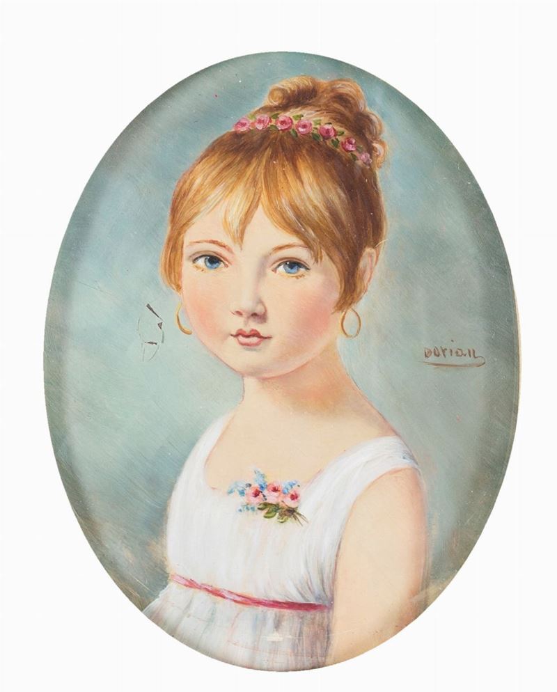 Pittore degli Inizi del XX Secolo - Ritratto di Bambina