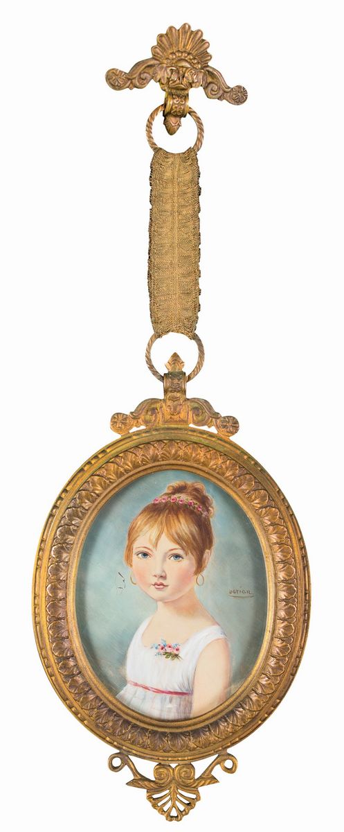 Pittore degli Inizi del XX Secolo - Ritratto di Bambina