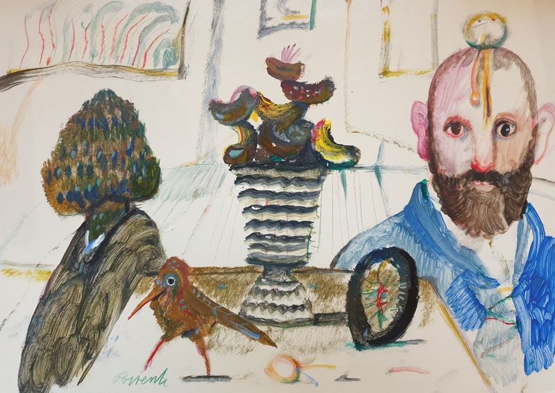 Antonio Possenti - Autoritratto con Natura Morta