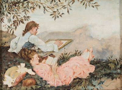 Lettura e Pittura "en Plein Air"