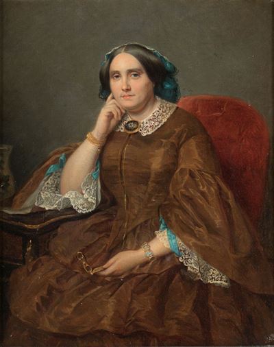 Ritratto di Gentildonna con Lorgnette e Bijoux