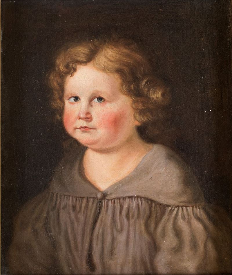 Anonimo del XIX Secolo - Ritratto di Bambino