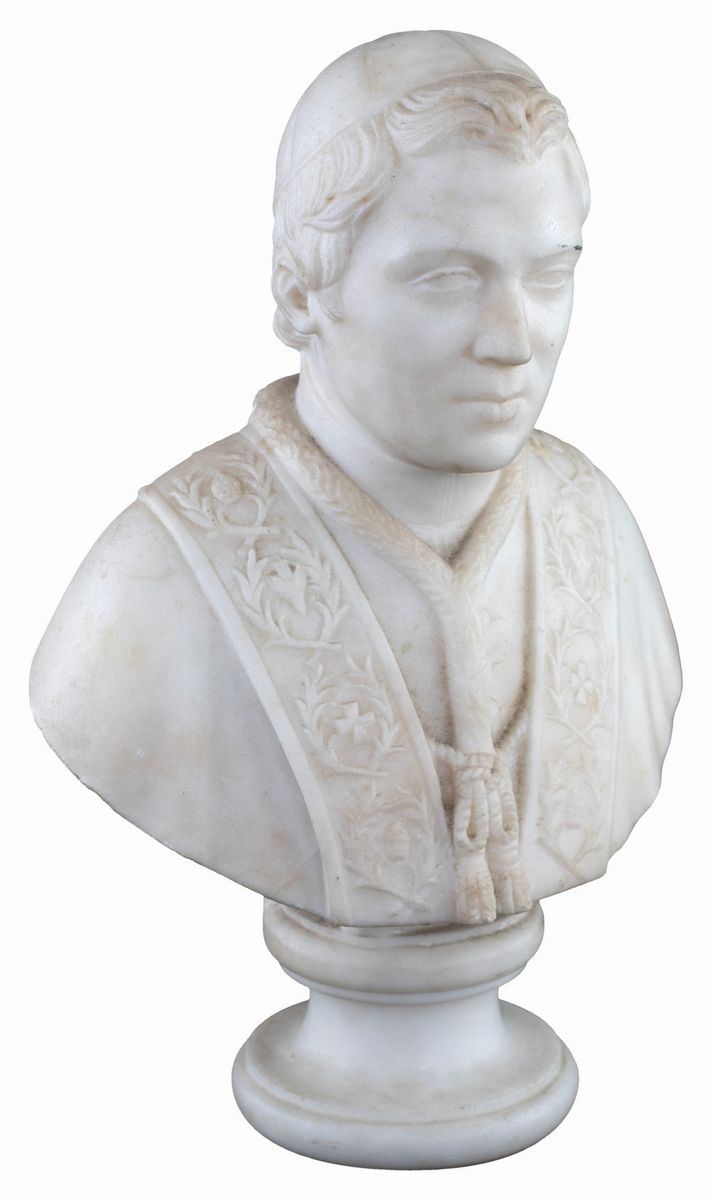 Busto in Marmo Statuario, Fine del XIX Secolo