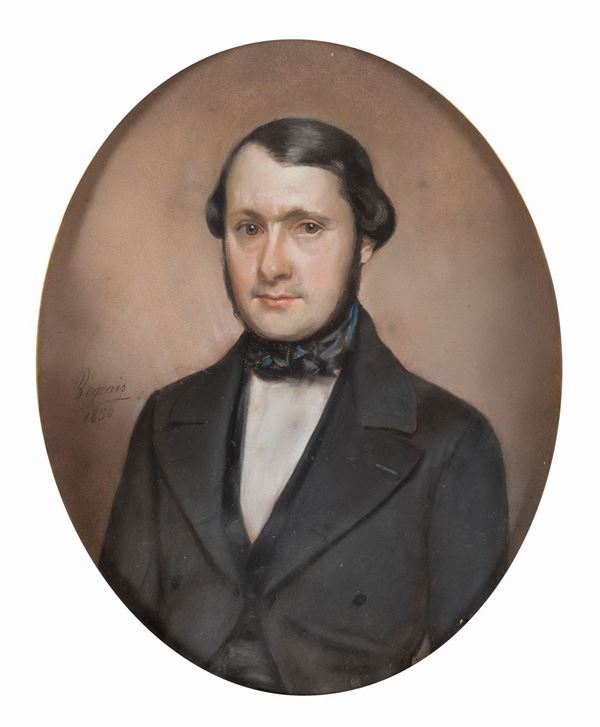 Pittore del XIX secolo - Ritratto di giovane gentiluomo