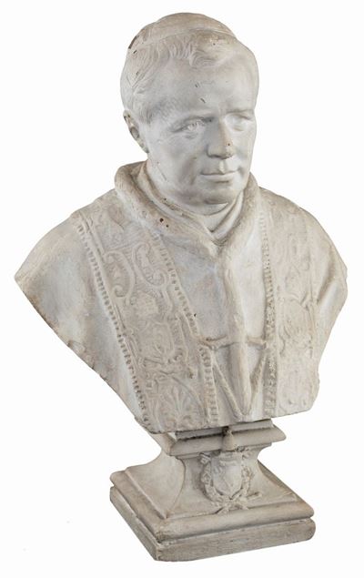 Busto in Gesso, Bottega Romana D'arte Sacra Rosa - Zanazio & C. Inizio del XX Secolo