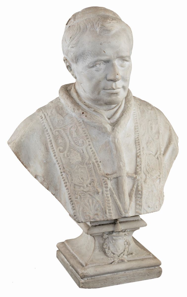 Busto in Gesso, Bottega Romana D'arte Sacra Rosa - Zanazio & C. Inizio del XX Secolo