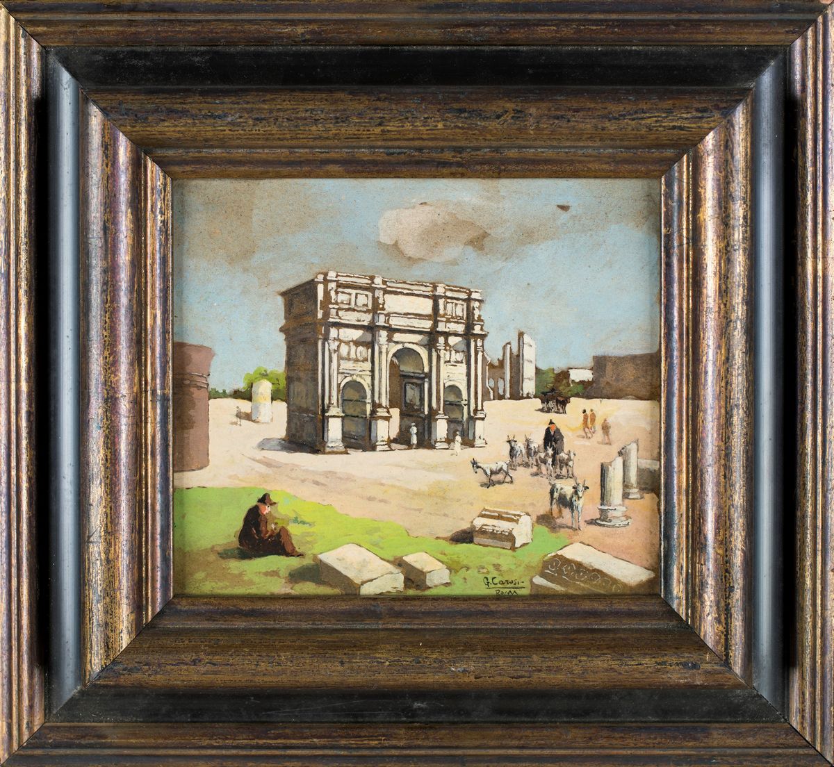 Pittore del XX Secolo - L'arco di Costantino