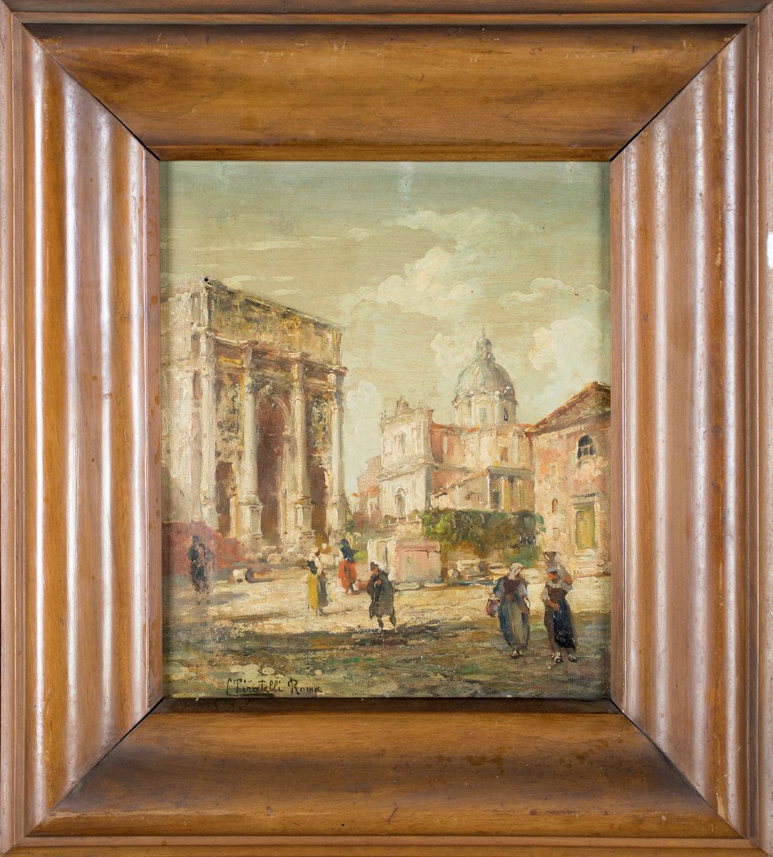 Cesare Tiratelli - Scorcio di Roma