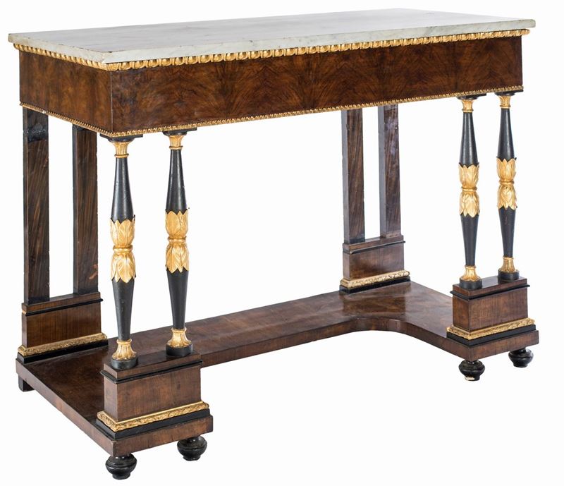 Console in Mogano, Prima Metà del XIX Secolo