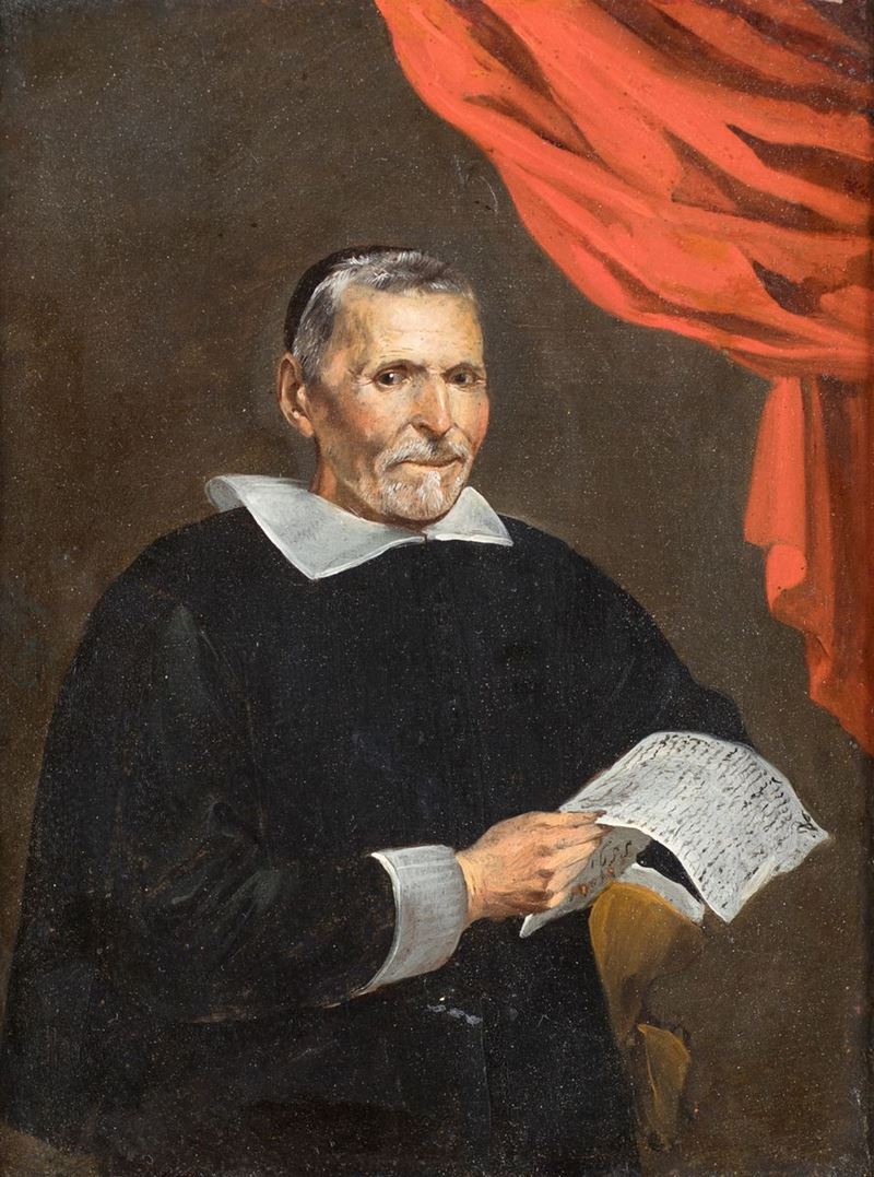 David Teniers II (attribuito) - Ritratto di Gentiluomo con Lettera (nicolaas Rockox in Età A...