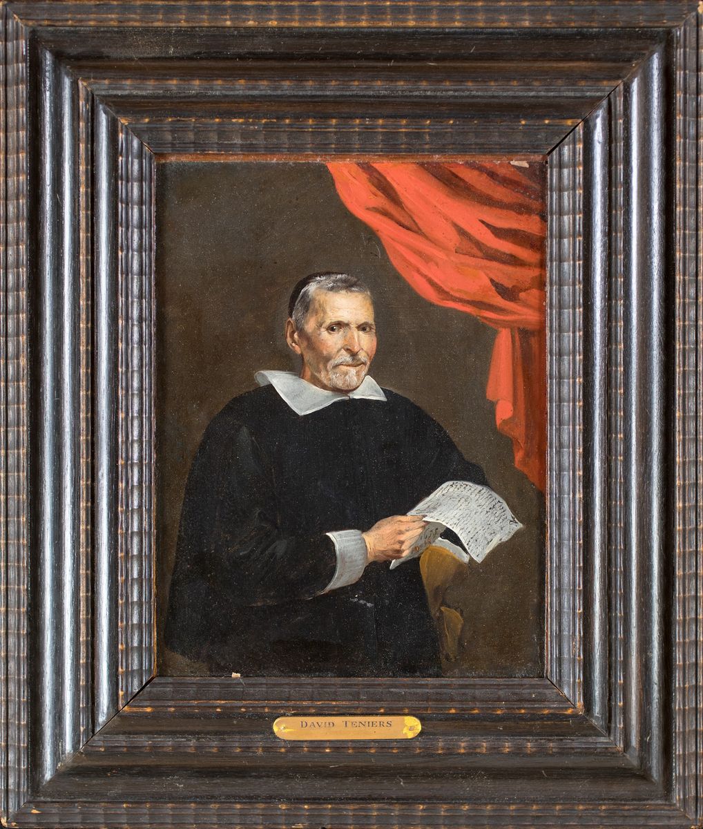 David Teniers II (attribuito) - Ritratto di Gentiluomo con Lettera (nicolaas Rockox in Età A...
