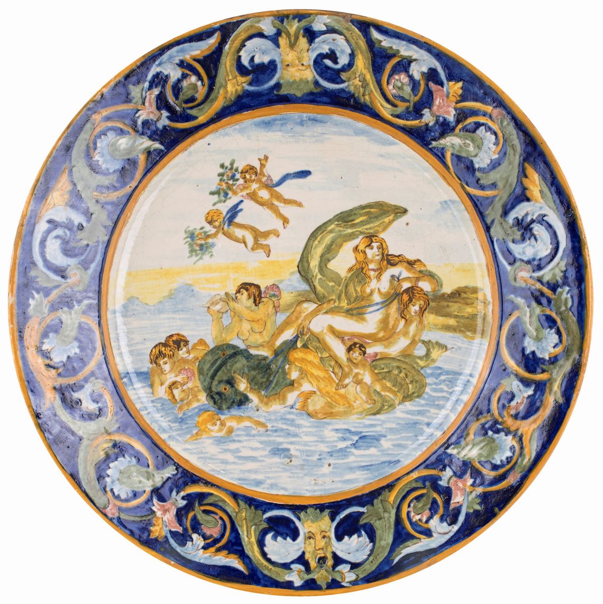 Coppia di Piatti in Maiolica di Castelli