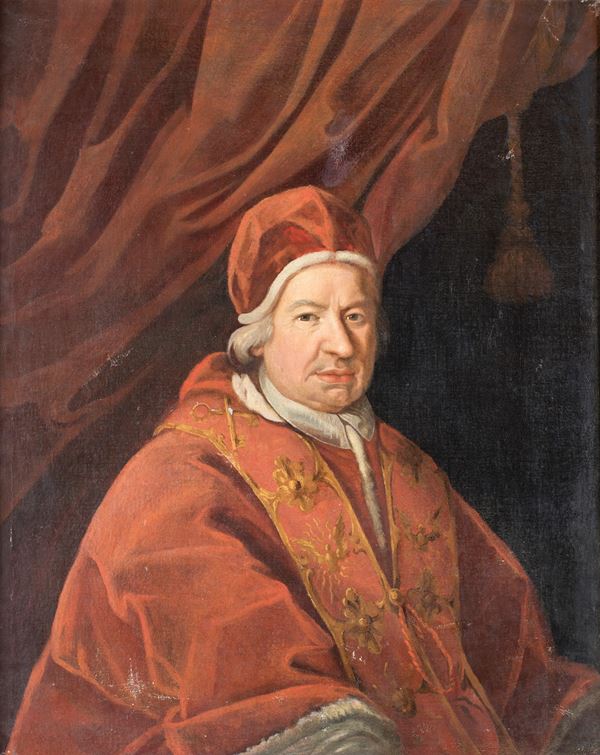 Pittore del XVIII secolo - Ritratto di Papa Benedetto XIV Lambertini