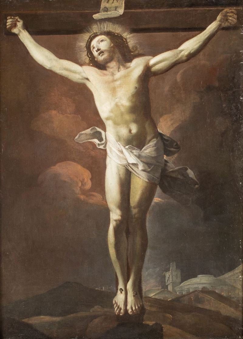 Scuola Bolognese del XVII Secolo - Cristo Crocifisso