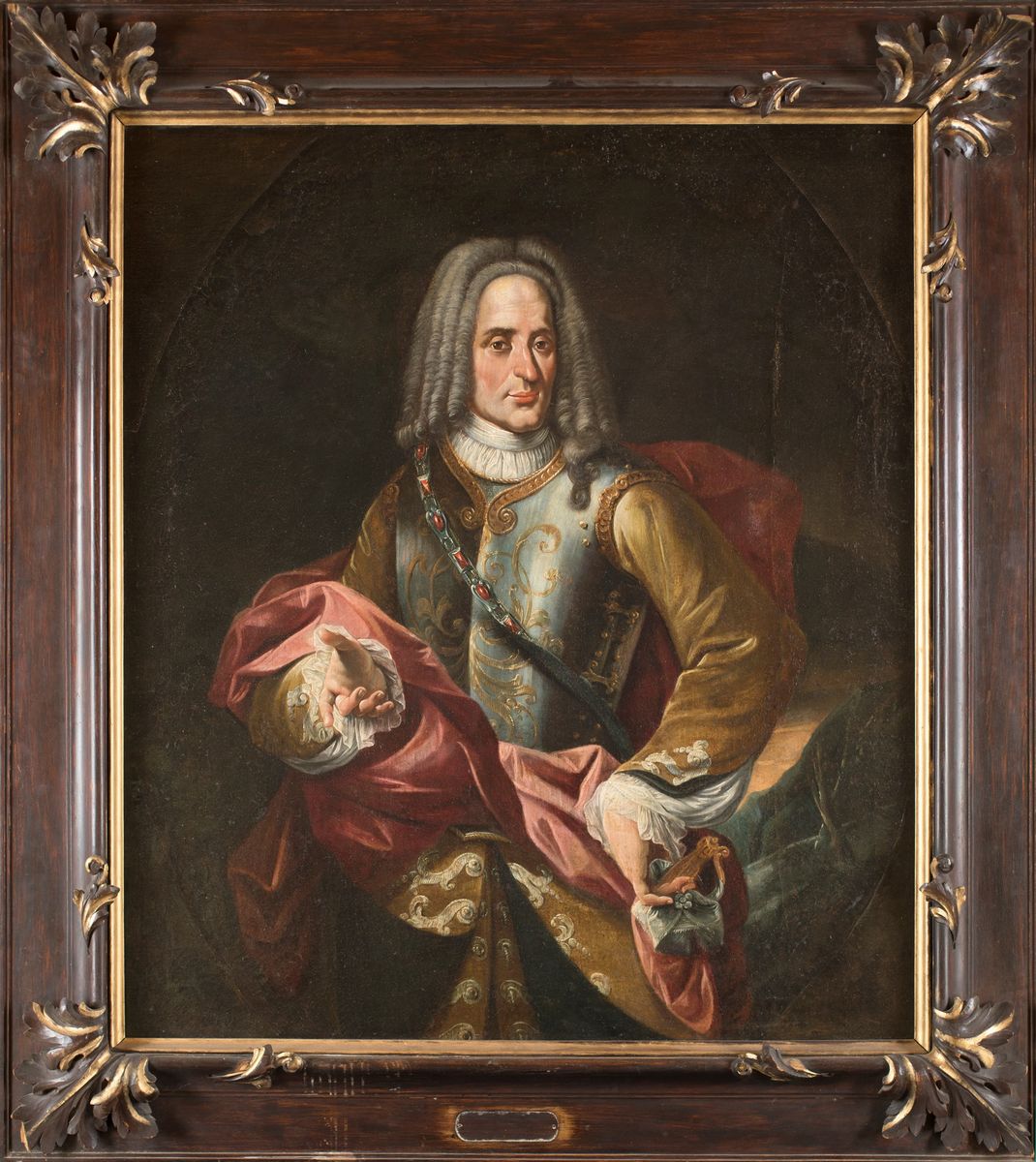 Scuola Napoletana del XVII Secolo - Personaggio Borbonico