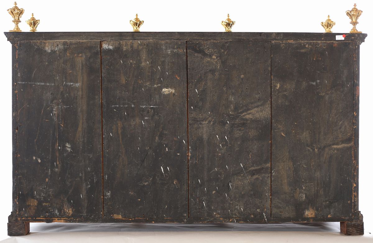 Stipo in Legno Ebanizzato, Antichi Marmi e Pietre Dure, Roma, XVII Secolo