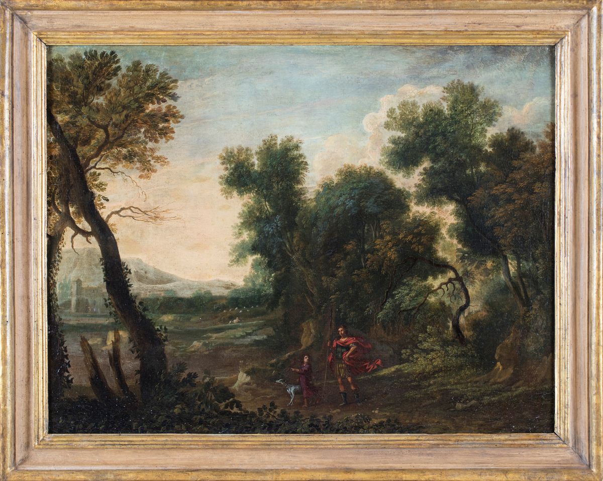 Gaspard Dughet - Paesaggio con Figure