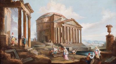 Capriccio Architettonico con Figure