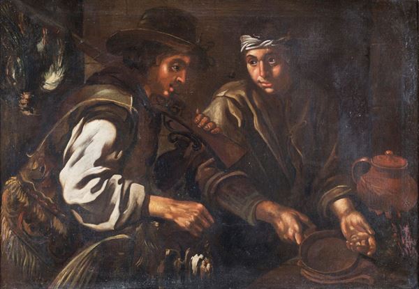 Pittore caravaggesco del XVII secolo - Il ritorno del cacciatore