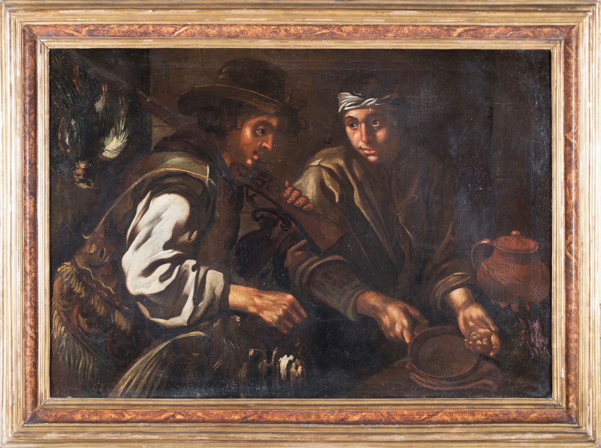 Pittore Caravaggesco del XVII Secolo - Il Ritorno del Cacciatore