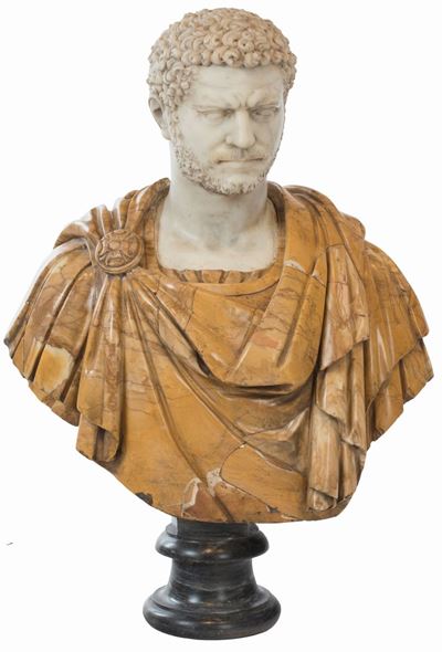 Busto di Caracalla in Marmo, XIX Secolo