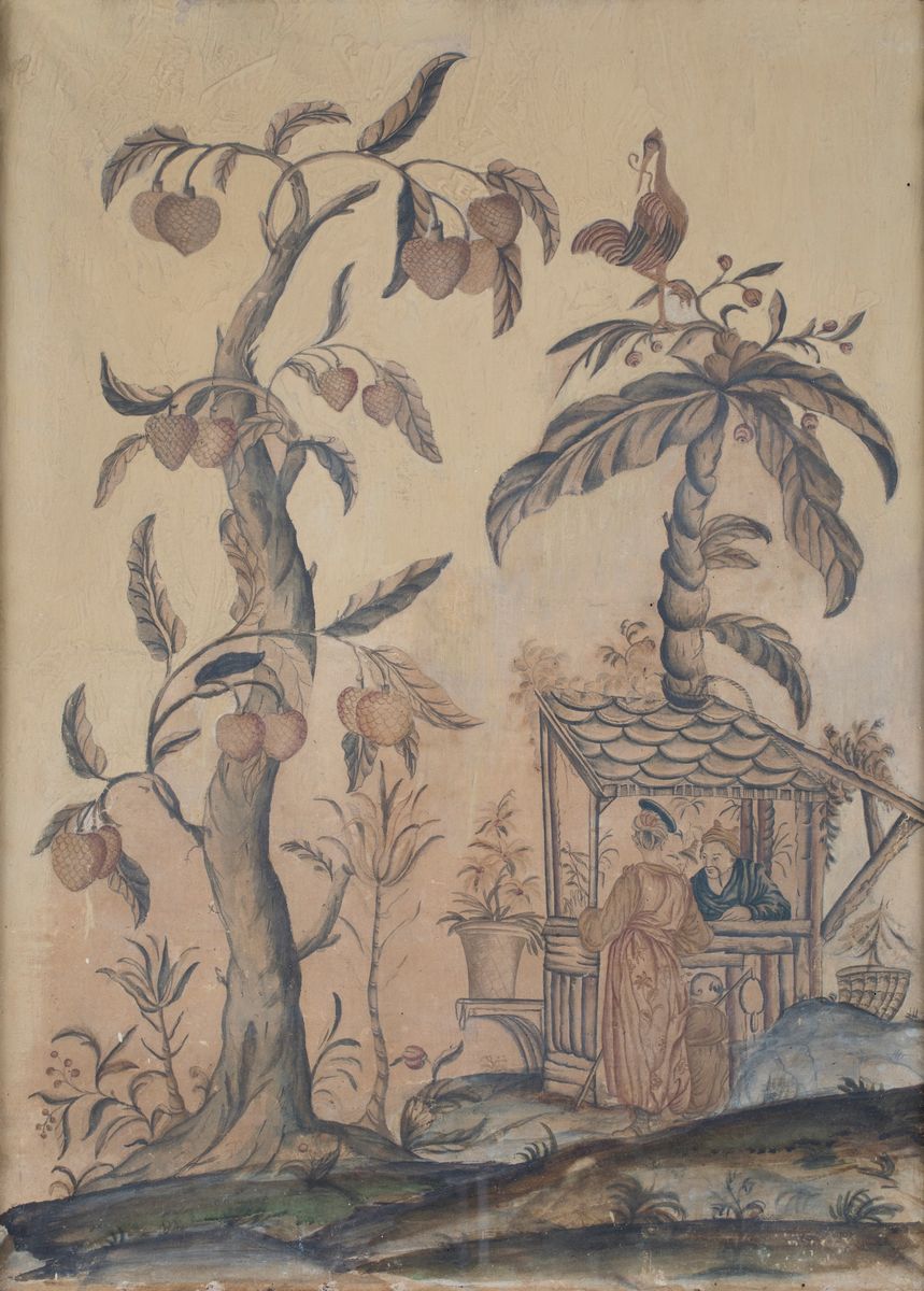Cinque Pannelli a Chinoiséries, XVIII Secolo