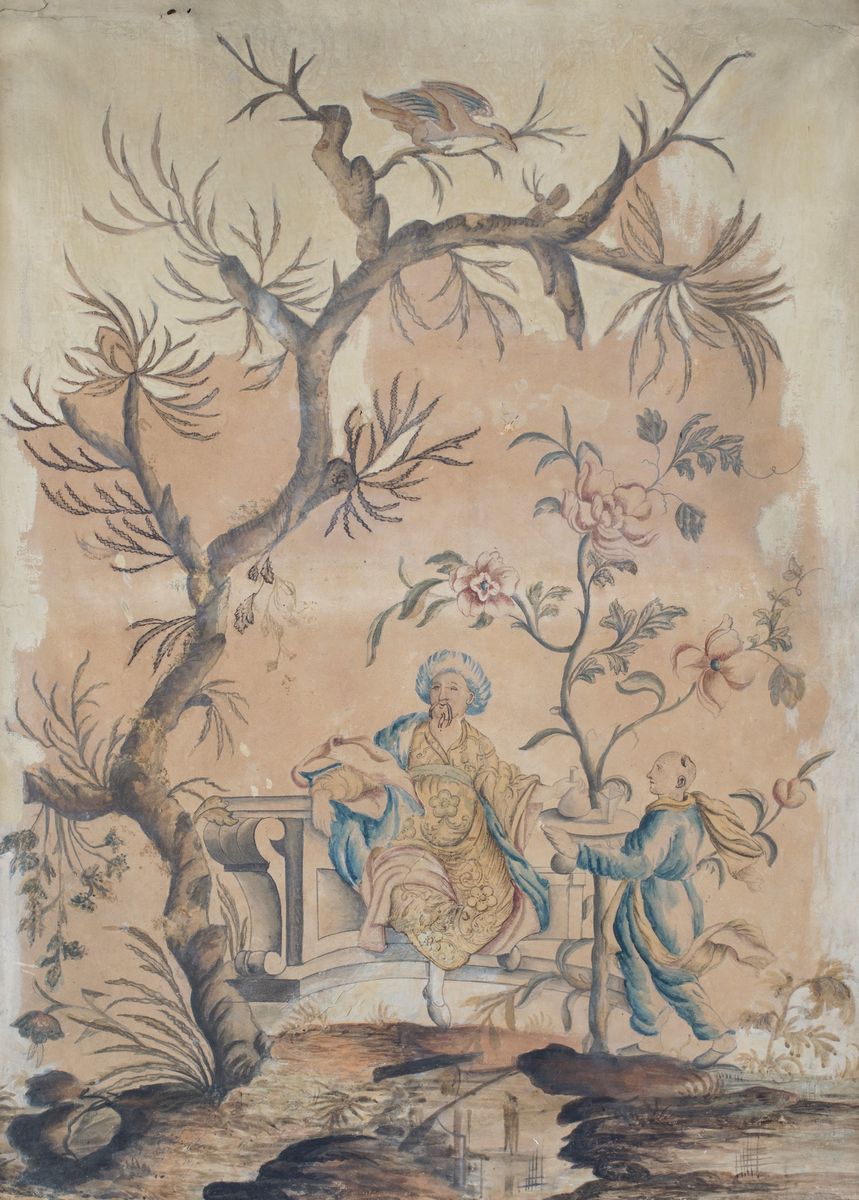 Cinque Pannelli a Chinoiséries, XVIII Secolo