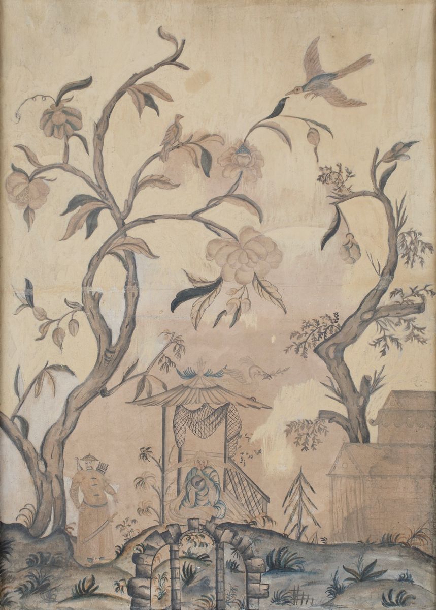 Cinque Pannelli a Chinoiséries, XVIII Secolo