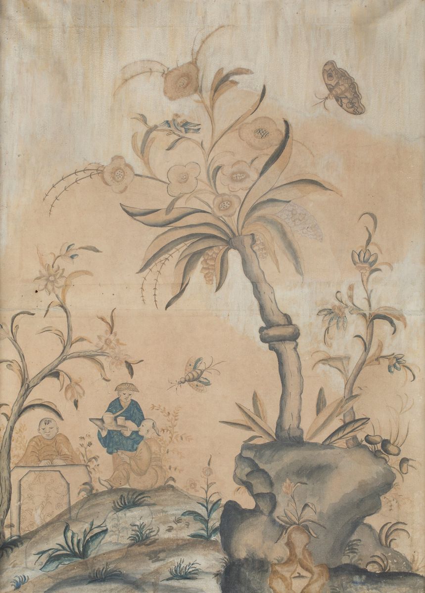 Cinque Pannelli a Chinoiséries, XVIII Secolo