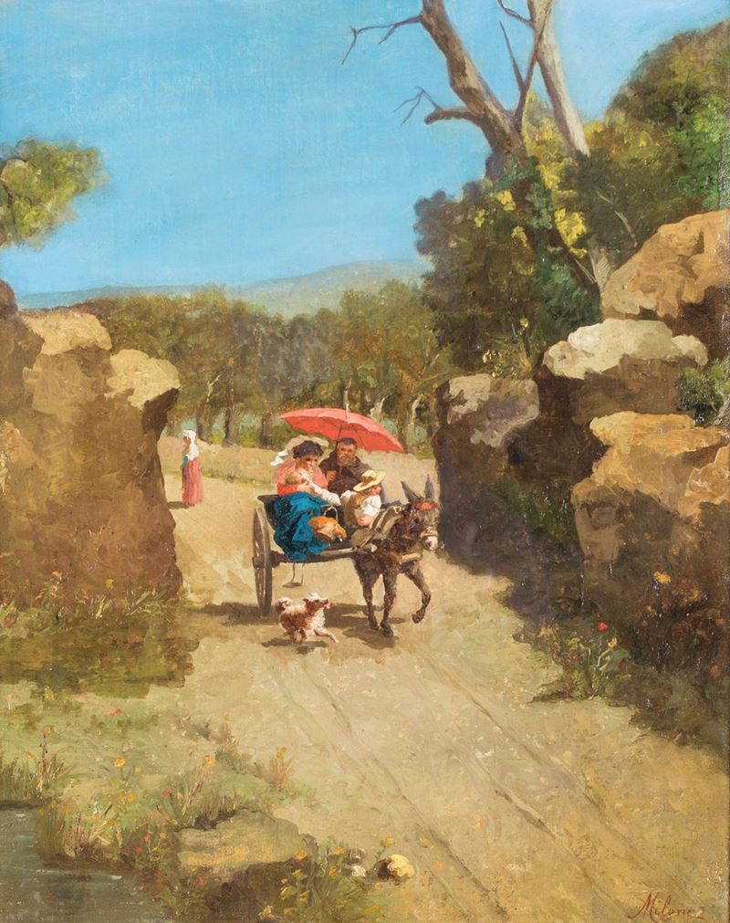 Antonio Milone - Passeggiata con Carretto