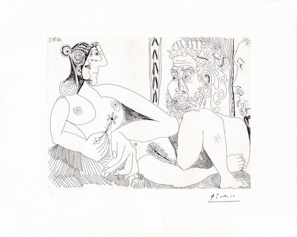 Pablo Picasso - Il pittore e la modella 01/04/71.I
