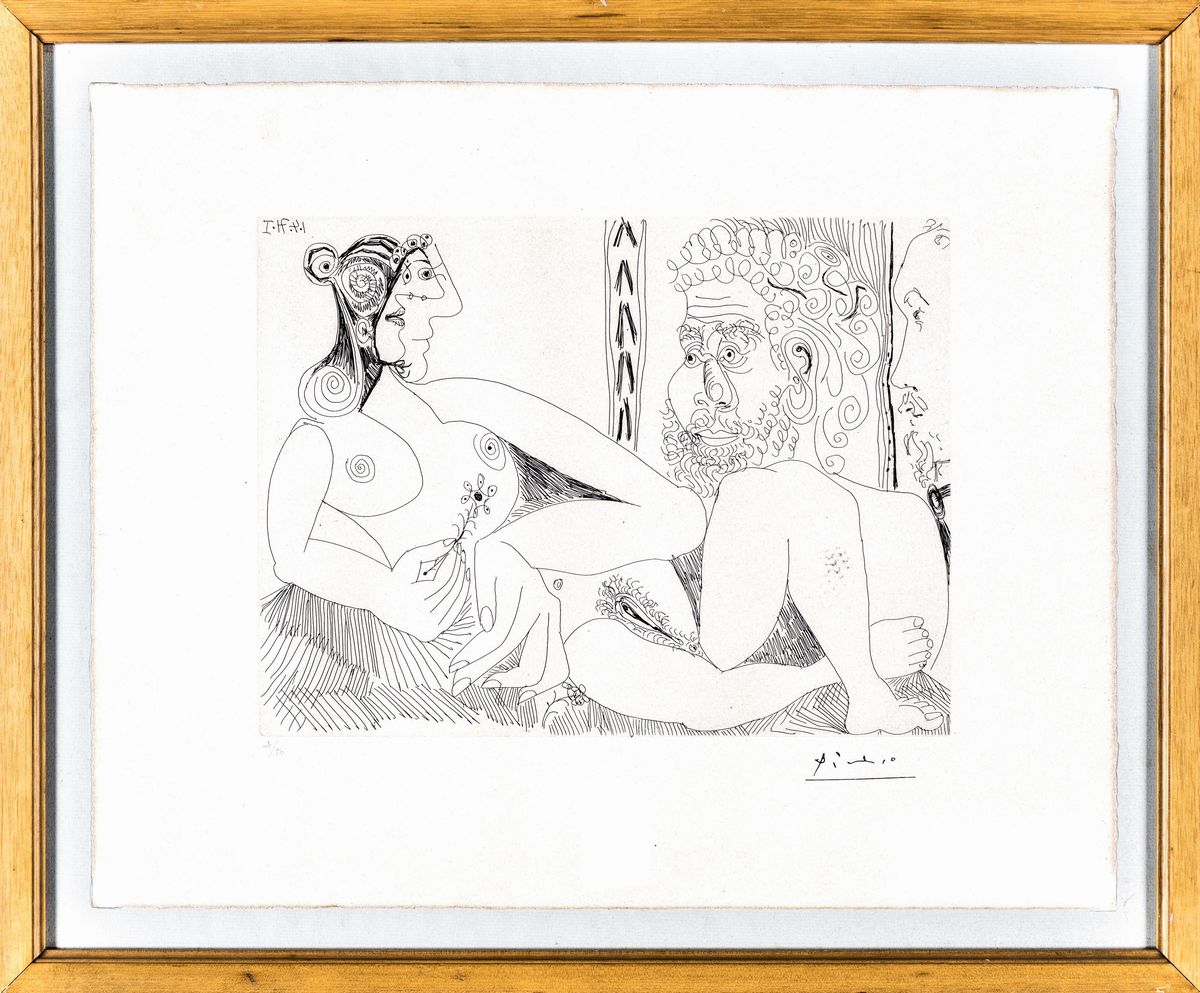 Pablo Picasso - Il Pittore e la Modella 01/04/71.i