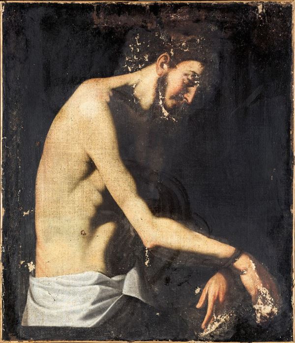 Pittore napoletano del XVII secolo - Cristo flagellato