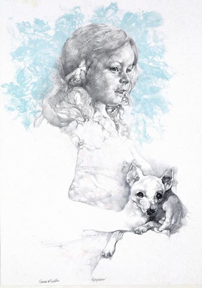 Bambina con Cagnolino
