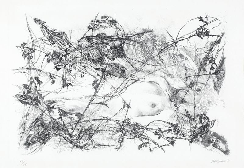 Renzo Vespignani - Nuda nel Bosco