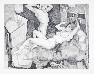Interno con Nudo di Donna