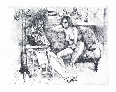 Scena di Interno con Figure alla Finestra