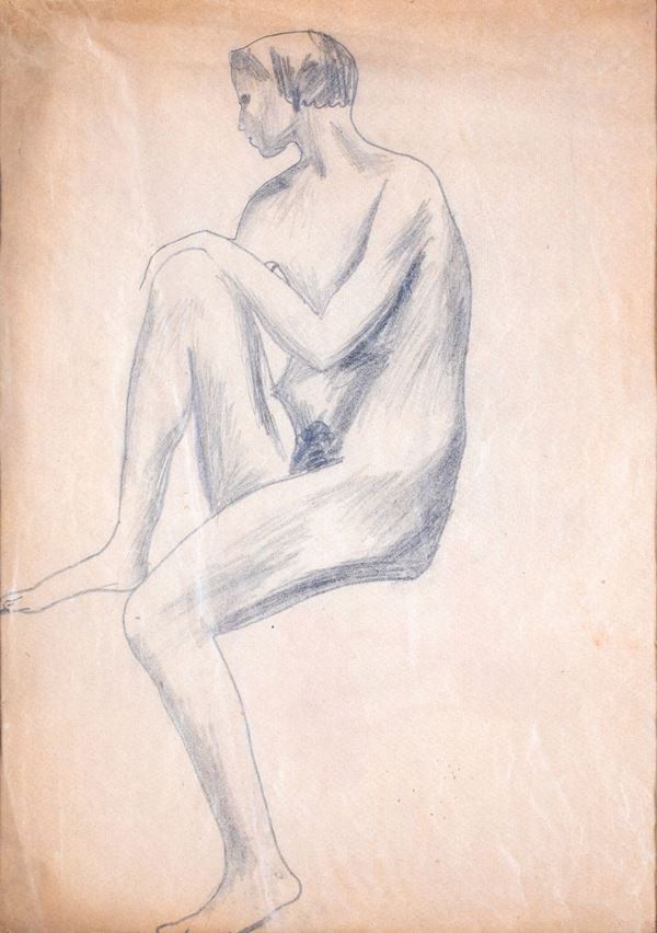 Pericle Fazzini - Nudo di donna seduta