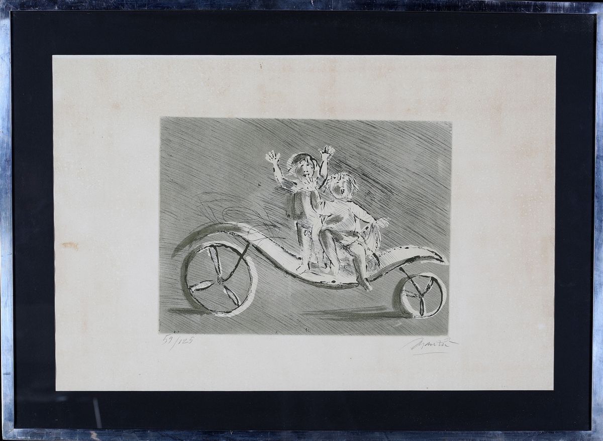 Giacomo Manzù - Bimbi in Carrozza