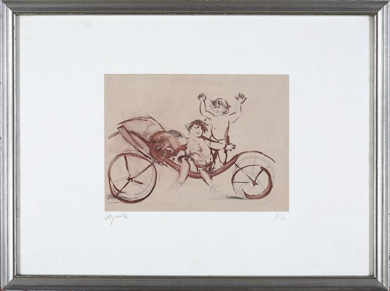 Giacomo Manzù - Bambini in Carrozza