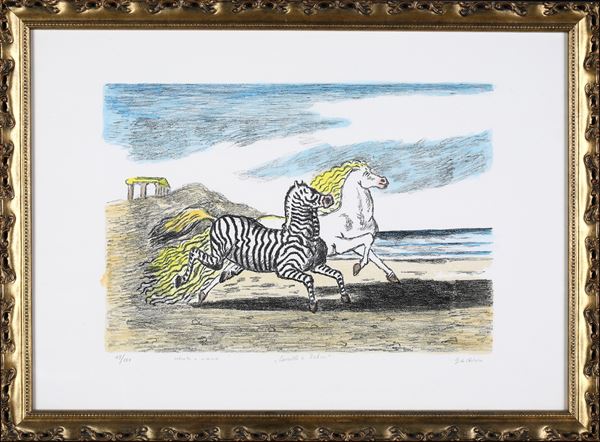 Giorgio De Chirico - Cavallo e Zebra
