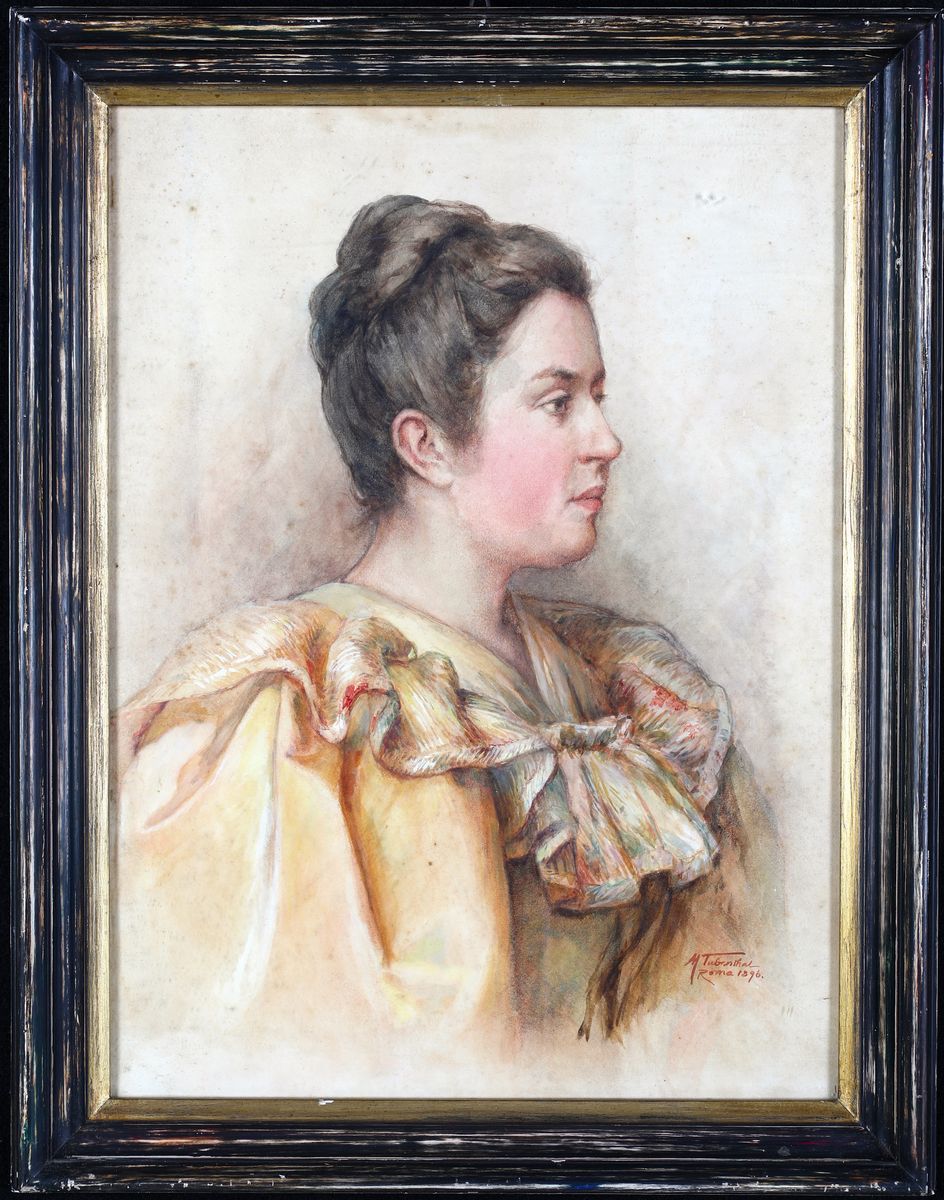 Max Tubenthal - Profilo di Donna con i Capelli Raccolti