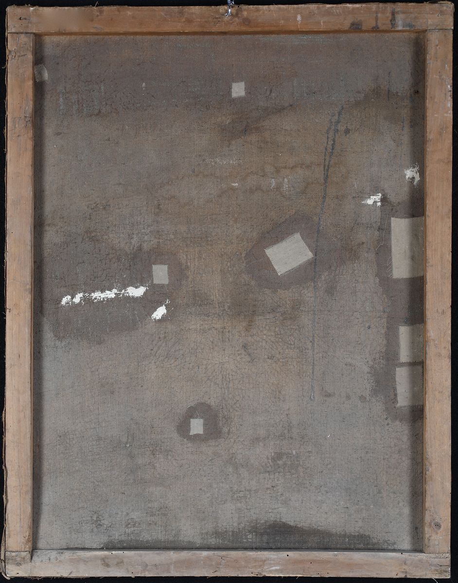 Pittore Napoletano del XIX Secolo - Ritratto di Gentildonna con Sautoir e Vaso di Fiori